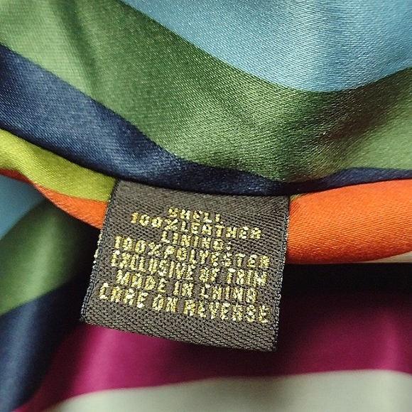 NEW Coach Cropped Distressed Leather Jacket in Teal Green - Picture 11 of 16